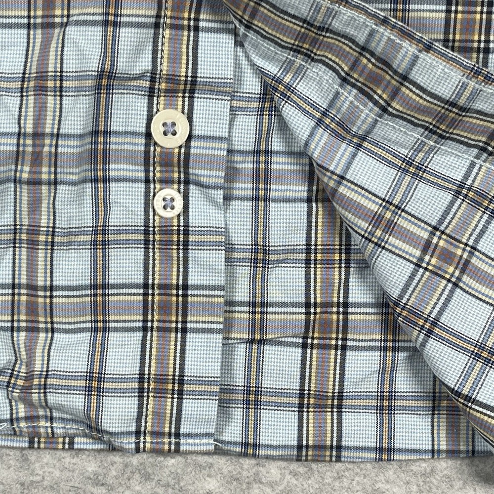 Alan Flusser Shirt XL Colorful Plaid Casual Cotton Button Up Long Sleeve Mens - Picture 4 of 9
